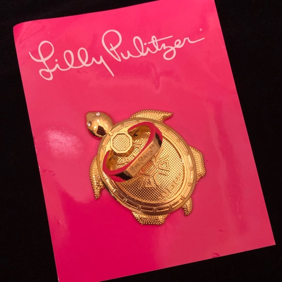 🍃🌸 Lilly Pulitzer Sea Turtle Phone Ring 🌸🍃 - Picture 2 of 6